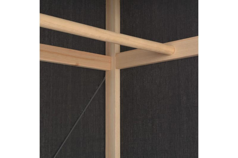 Garderob 79x40x170 cm grå tyg - Grå - Förvaring - Klädförvaring - Garderob & garderobssystem