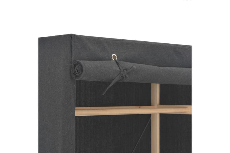 Garderob 79x40x170 cm grå tyg - Grå - Förvaring - Klädförvaring - Garderob & garderobssystem