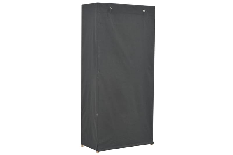 Garderob 79x40x170 cm grå tyg - Grå - Förvaring - Klädförvaring - Garderob & garderobssystem