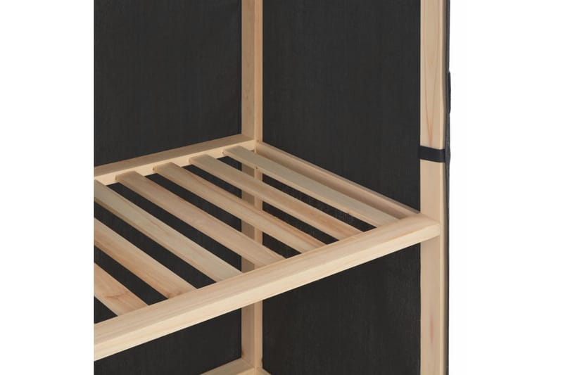 Garderob 79x40x170 cm grå tyg - Grå - Förvaring - Klädförvaring - Garderob & garderobssystem