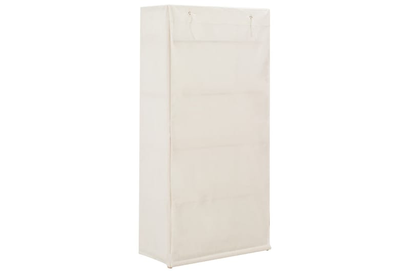 Garderob 79x40x170 cm vit tyg - Vit - Förvaring - Klädförvaring - Garderob & garderobssystem