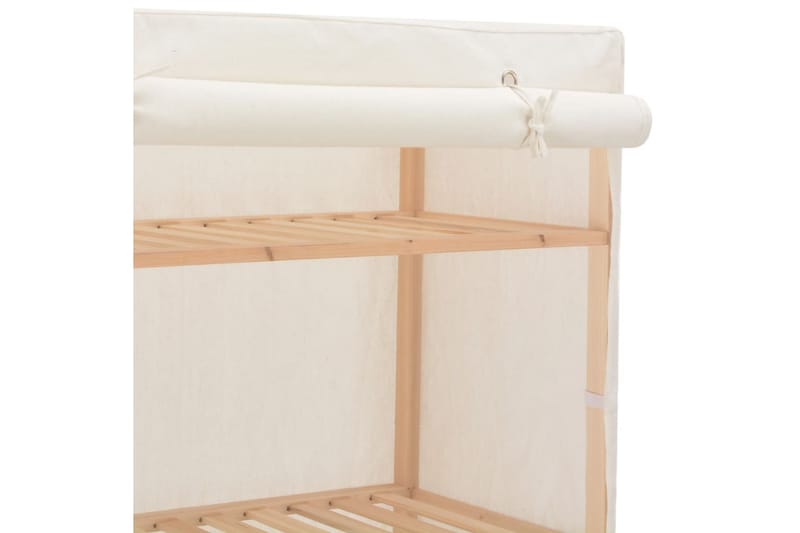 Garderob 79x40x170 cm vit tyg - Vit - Förvaring - Klädförvaring - Garderob & garderobssystem