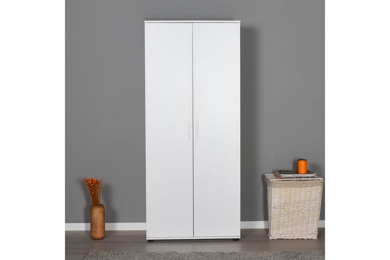 Garderob 80x187 cm - Vit - Förvaring - Klädförvaring - Garderob & garderobssystem