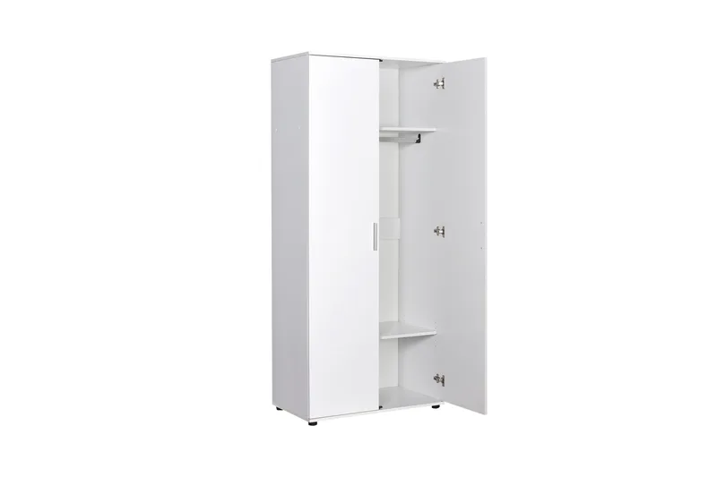 Garderob 80x187 cm - Vit - Förvaring - Klädförvaring - Garderob & garderobssystem