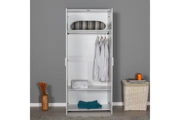 Garderob 80x187 cm - Vit - Förvaring - Klädförvaring - Garderob & garderobssystem