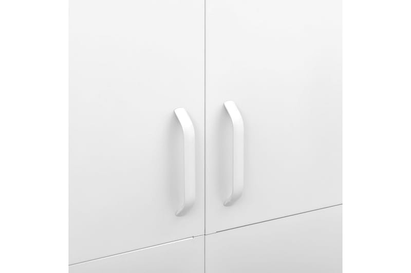Garderob 90x50x180 cm vit stål - Vit - Förvaring - Klädförvaring - Garderob & garderobssystem