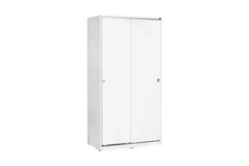 Garderob 94x182 cm 2 Skåp - Vit - Förvaring - Klädförvaring - Garderob & garderobssystem