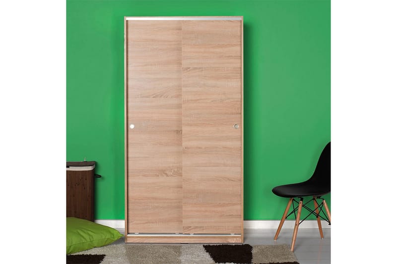 Garderob 94x182 cm - Natur - Förvaring - Klädförvaring - Garderob & garderobssystem