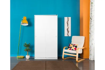Garderob 94x182 cm - Vit - Förvaring - Klädförvaring - Garderob & garderobssystem