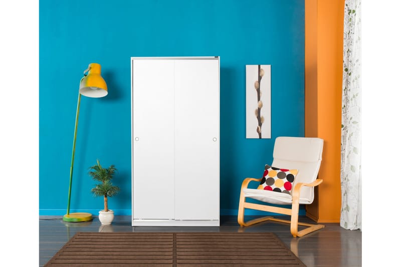 Garderob 94x182 cm - Vit - Förvaring - Klädförvaring - Garderob & garderobssystem