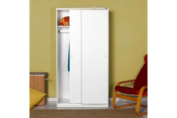 Garderob 94x182 cm - Vit - Förvaring - Klädförvaring - Garderob & garderobssystem