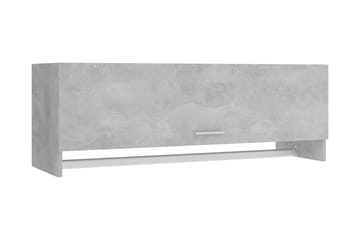 Garderob betonggrå 100x32,5x35 cm spånskiva