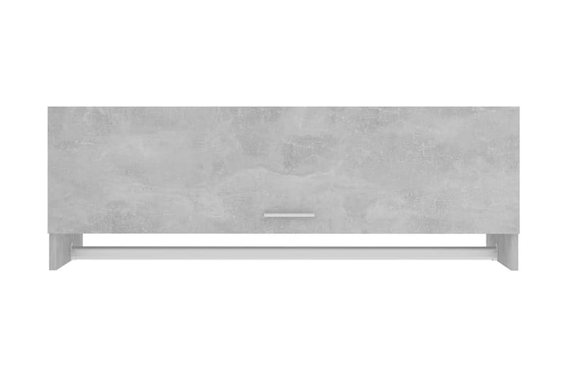 Garderob betonggrå 100x32,5x35 cm spånskiva - Betonggrå - Förvaring - Klädförvaring - Garderob & garderobssystem