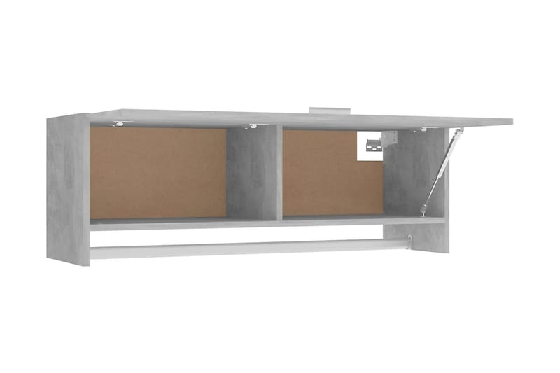 Garderob betonggrå 100x32,5x35 cm spånskiva - Betonggrå - Förvaring - Klädförvaring - Garderob & garderobssystem