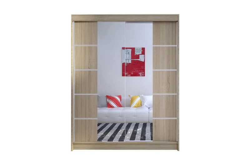 Garderob Camino LED-belysning, Ek