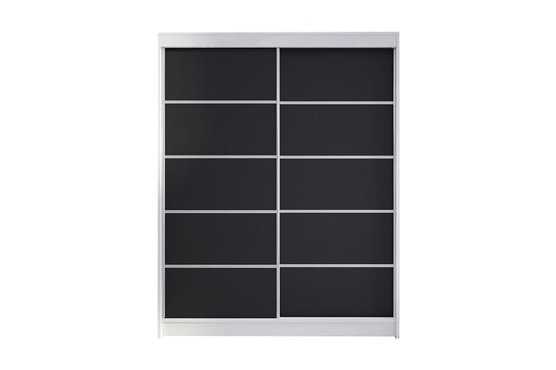 Garderob Camino LED-belysning - Vit/Svart - Förvaring - Klädförvaring - Garderob & garderobssystem