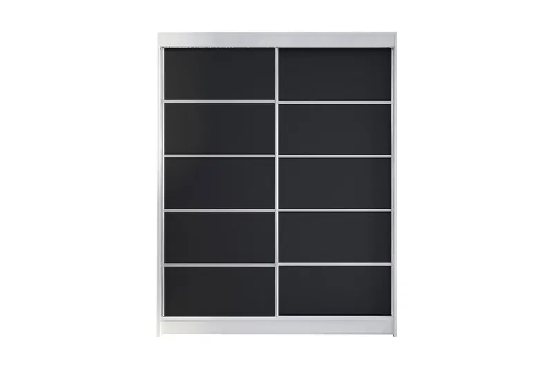 Garderob Camino LED-belysning - Vit/Svart - Förvaring - Klädförvaring - Garderob & garderobssystem