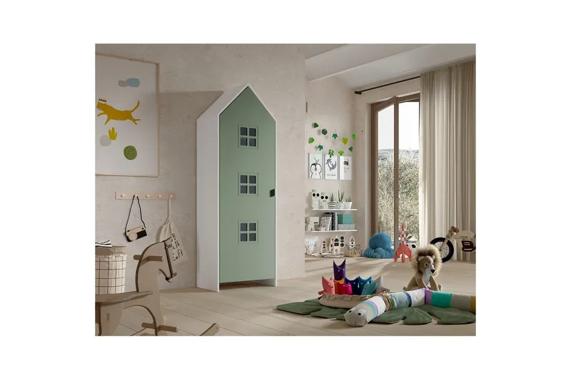 Garderob Casami Brygge Grön - Grön - Förvaring - Klädförvaring - Garderob & garderobssystem