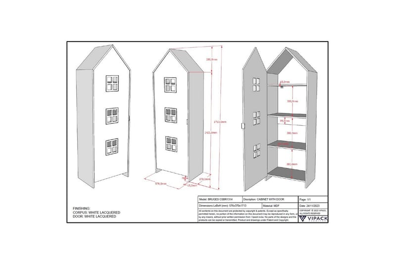 Garderob Casami Brygge Vit - Vit - Förvaring - Klädförvaring - Garderob & garderobssystem