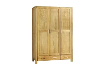 Garderob Chicago 3-Dörrar Och 3-Lådor 130x57xh190 - Förvaring - Klädförvaring - Garderob & garderobssystem