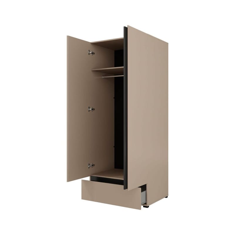 Garderob Cross S 2 dörrar 1 låda - Kongo - Förvaring - Klädförvaring - Garderob & garderobssystem