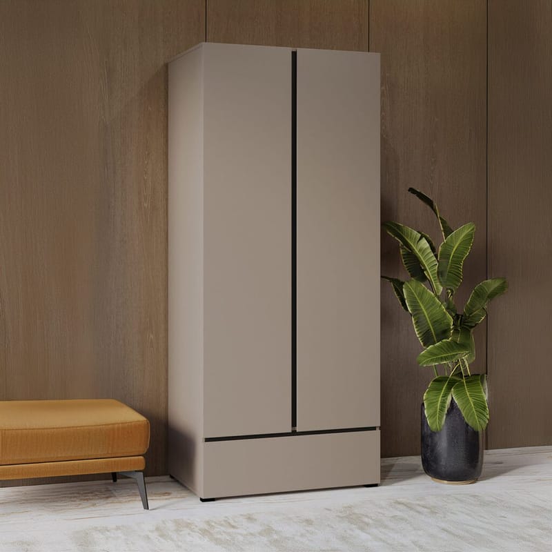 Garderob Cross S 2 dörrar 1 låda - Kongo - Förvaring - Klädförvaring - Garderob & garderobssystem