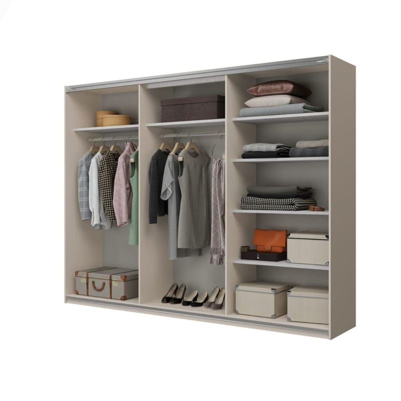 Garderob Cube 3 skjutdörrar - Kashmir - Förvaring - Klädförvaring - Garderob & garderobssystem