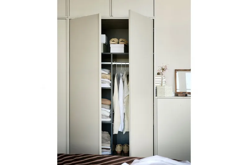 Garderob Dagligen 200x100 cm, Dubbeldörrar - 200x100 cm, Dubbeldörrar - Förvaring - Klädförvaring - Garderob & garderobssystem - Klädskåp & fristående garderob