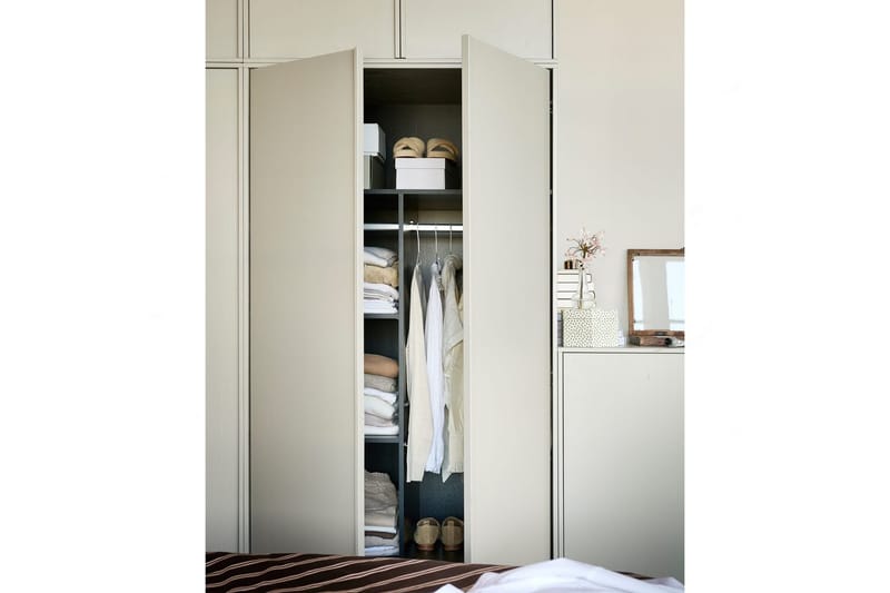 Garderob Dagligen 200x100 cm, Dubbeldörrar - 200x100 cm, Dubbeldörrar - Förvaring - Klädförvaring - Garderob & garderobssystem - Klädskåp & fristående garderob