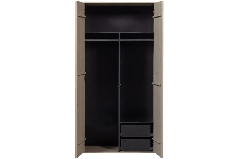 Garderob Dagligen 200x100 cm, Dubbeldörrar - 200x100 cm, Dubbeldörrar - Förvaring - Klädförvaring - Garderob & garderobssystem - Klädskåp & fristående garderob