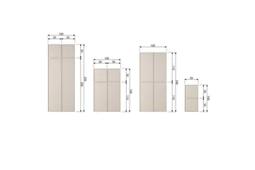 Garderob Dagligen 50x50 cm, Enkel dörr - 50x50 cm, Enkel dörr - Förvaring - Klädförvaring - Garderob & garderobssystem - Klädskåp & fristående garderob