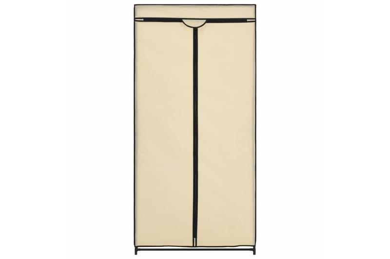 Garderob gräddvit 75x50x160 cm - Kräm - Förvaring - Klädförvaring - Garderob & garderobssystem