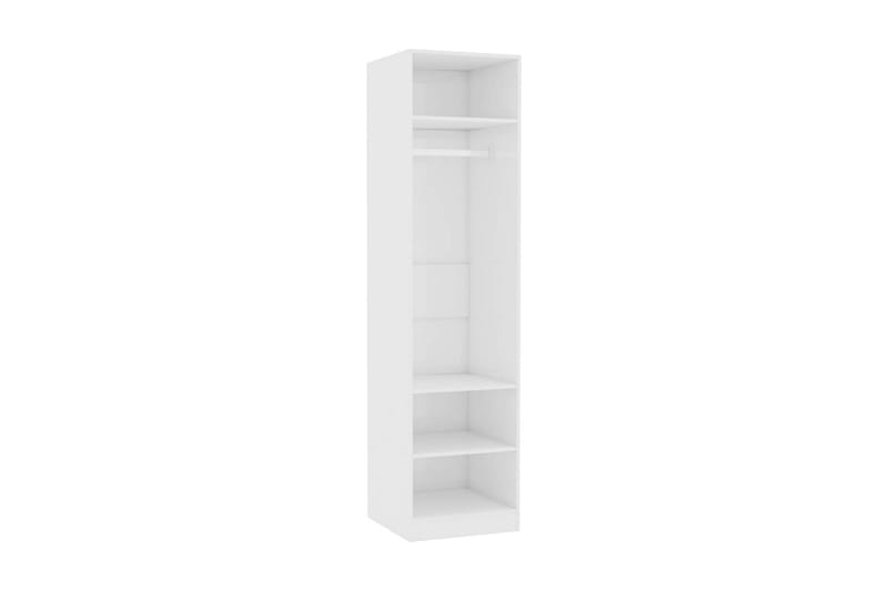 Garderob högglans vit 50x50x200 cm spånskiva - Vit - Förvaring - Klädförvaring - Garderob & garderobssystem
