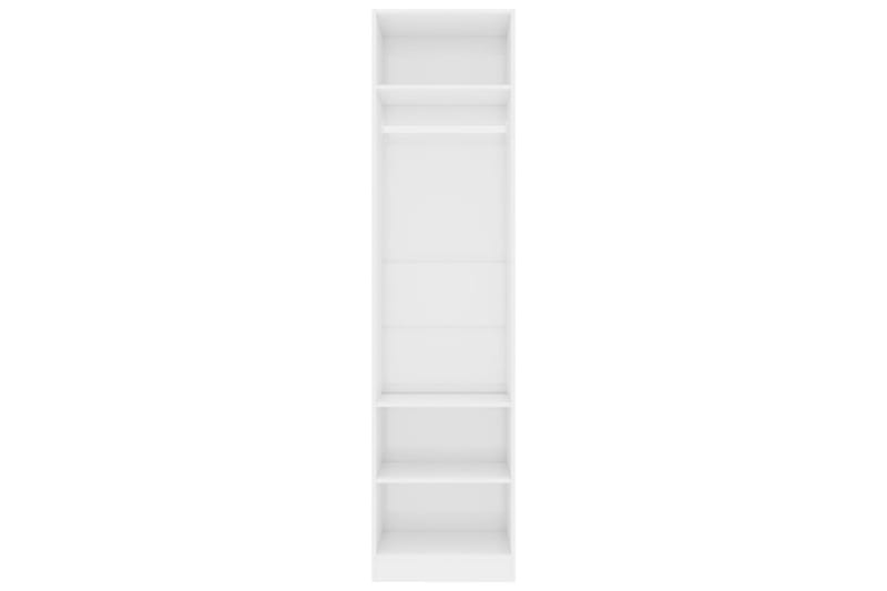Garderob högglans vit 50x50x200 cm spånskiva - Vit - Förvaring - Klädförvaring - Garderob & garderobssystem