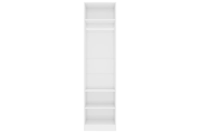 Garderob högglans vit 50x50x200 cm spånskiva - Vit - Garderob & garderobssystem - Klädskåp & fristående garderob