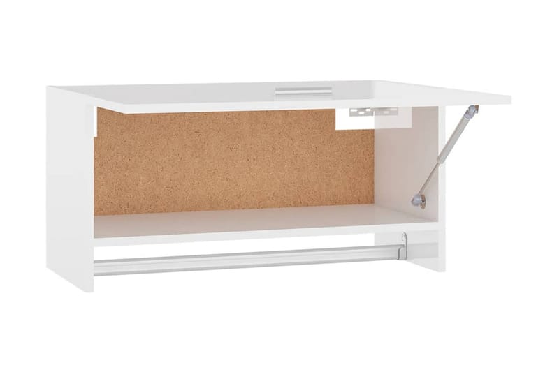 Garderob högglans vit 70x32,5x35 cm spånskiva - Vit - Förvaring - Klädförvaring - Garderob & garderobssystem