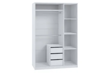 Garderob Julissa LED-belysning - Vit - Förvaring - Klädförvaring - Garderob & garderobssystem