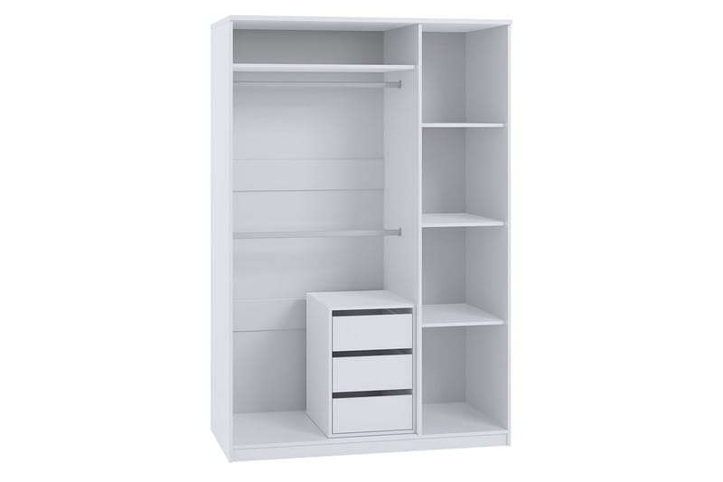 Garderob Julissa LED-belysning - Vit - Förvaring - Klädförvaring - Garderob & garderobssystem