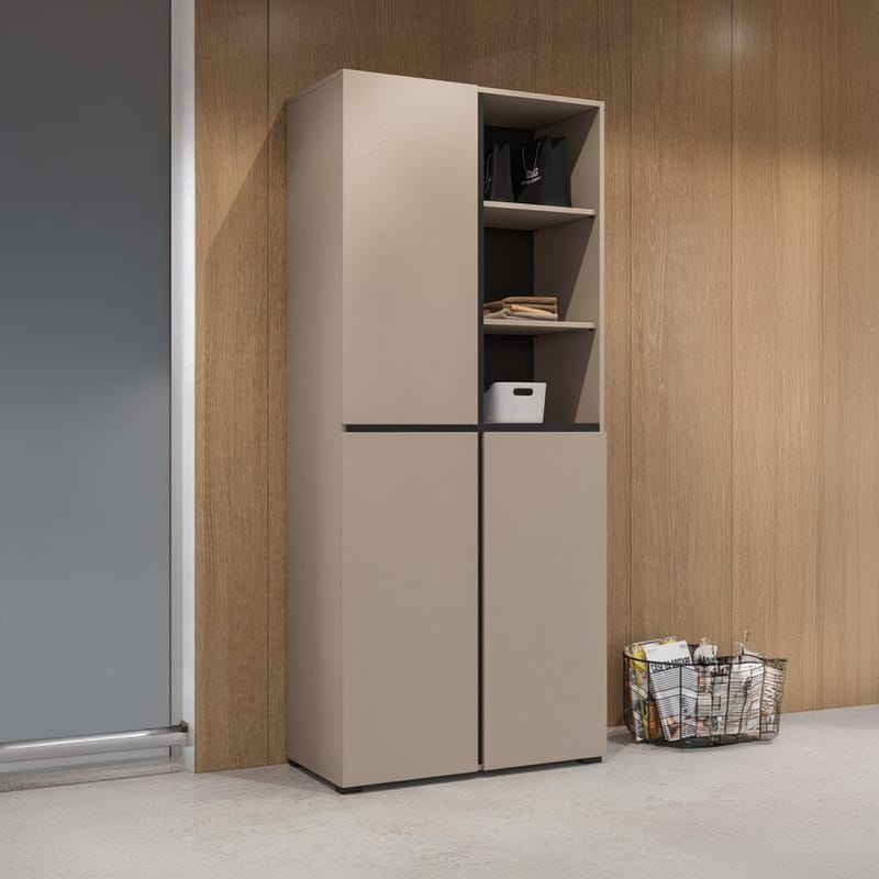 Garderob Kors 3 dörrar - Kongo - Förvaring - Klädförvaring - Garderob & garderobssystem