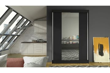 Garderob Lino LED-belysning - Svart - Förvaring - Klädförvaring - Garderob & garderobssystem