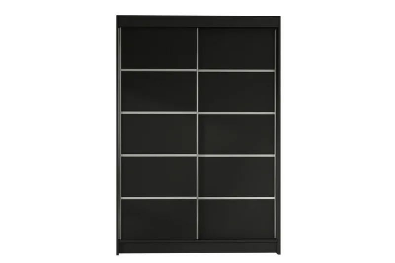 Garderob Lino LED-belysning - Svart - Förvaring - Klädförvaring - Garderob & garderobssystem - Klädskåp & fristående garderob