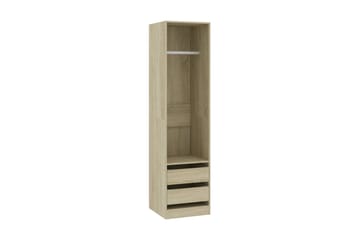 Garderob med lådor sonoma-ek 50x50x200 cm spånskiva
