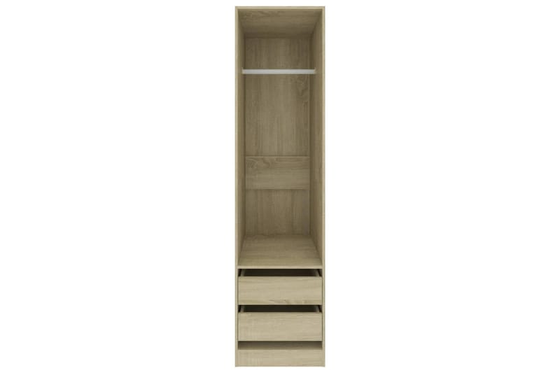 Garderob med lådor sonoma-ek 50x50x200 cm spånskiva - Ek - Garderob & garderobssystem - Klädskåp & fristående garderob
