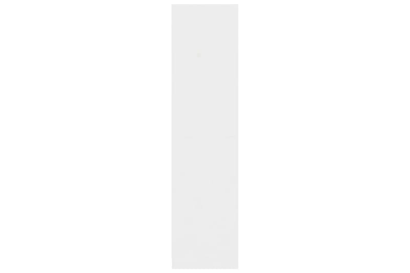 Garderob med lådor vit högglans 50x50x200 cm spånskiva - Vit - Garderob & garderobssystem - Klädskåp & fristående garderob