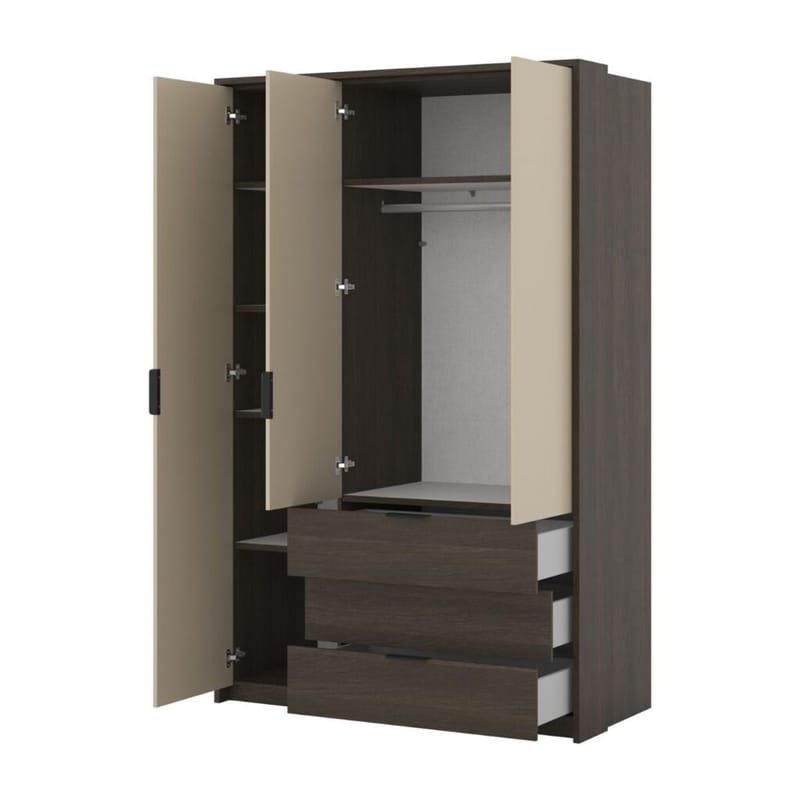 Garderob Mola 3 Dörrar med 3 Lådor - Förvaring - Klädförvaring - Garderob & garderobssystem