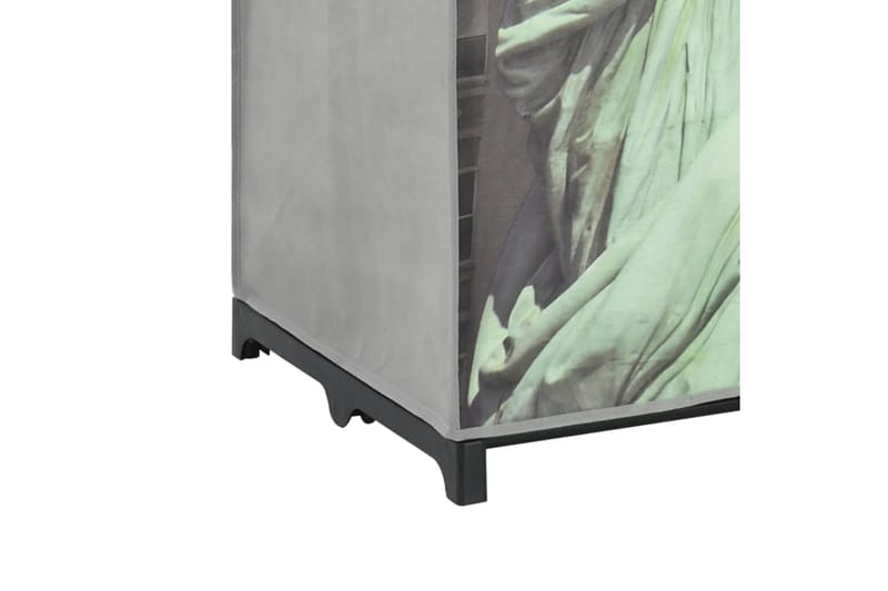 Garderob New York 75x45x160 cm tyg - Vit - Förvaring - Klädförvaring - Garderob & garderobssystem