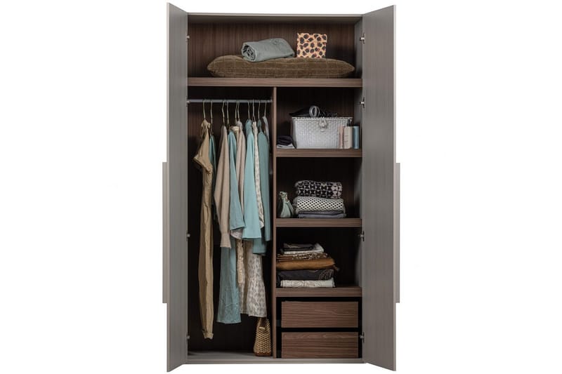 Garderob Rens 2 Dörrar - 2 Dörrar - Förvaring - Klädförvaring - Garderob & garderobssystem - Klädskåp & fristående garderob