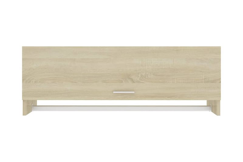 Garderob sonoma-ek 100x32,5x35 cm spånskiva - Brun - Förvaring - Klädförvaring - Garderob & garderobssystem