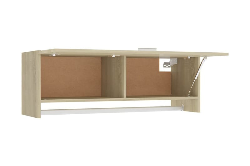 Garderob sonoma-ek 100x32,5x35 cm spånskiva - Brun - Förvaring - Klädförvaring - Garderob & garderobssystem
