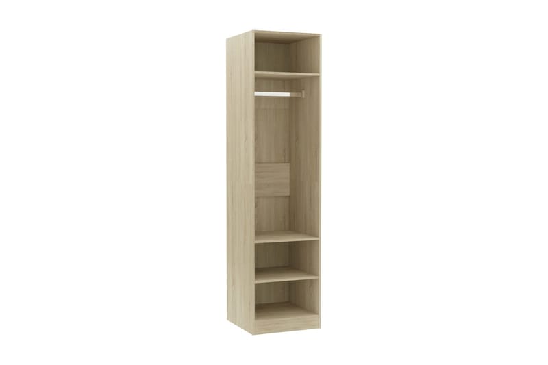Garderob sonoma-ek 50x50x200 cm spånskiva - Brun - Förvaring - Klädförvaring - Garderob & garderobssystem